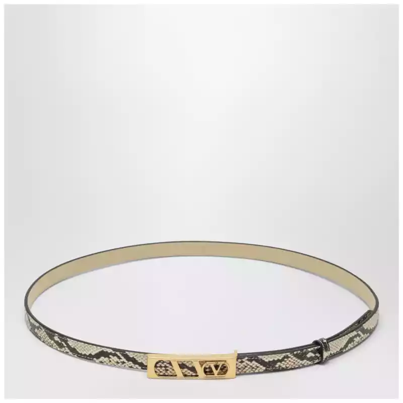 Valentino Garavani Volgo Signature python belt