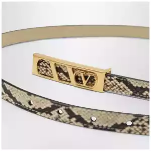 Valentino Garavani Volgo Signature python belt