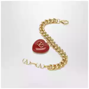 Valentino Garavani Coer Royal gold-tone metal bracelet