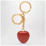 Valentino Garavani Bag charm keyring Coeur Royal in red