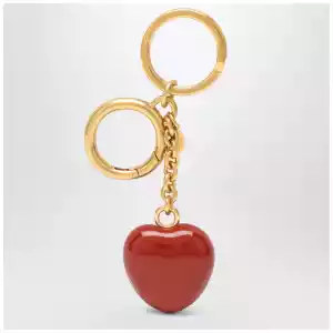 Valentino Garavani Bag charm keyring Coeur Royal in red