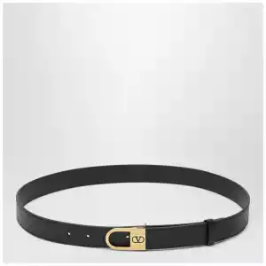 Valentino Garavani Black Vlogo Signature belt