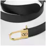 Valentino Garavani Black Vlogo Signature belt