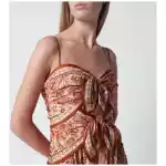 ZIMMERMANN Aster midi dress with silk scarf detail