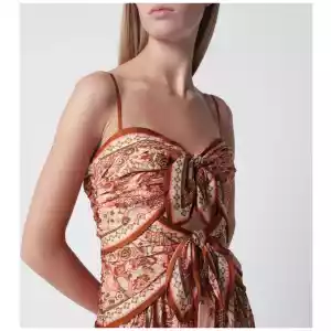 ZIMMERMANN Aster midi dress with silk scarf detail