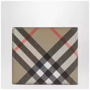 Burberry Beige Check-pattern wallet