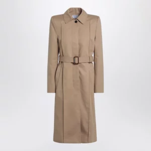 Alexander McQueen Beige trench coat with belt