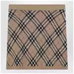 Burberry Wool and mohair blend check mini skirt