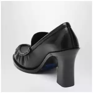 Burberry Cadet black leather loafers with heel