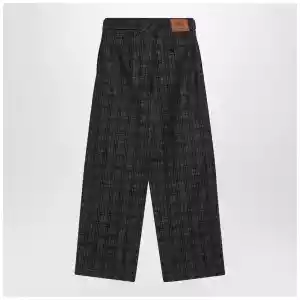 Burberry Indigo jeans in Check pattern denim