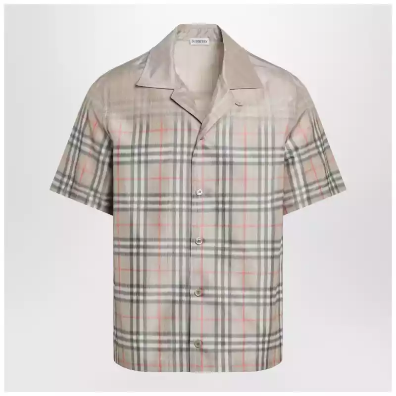 Burberry Beige shirt with shaded Check pattern