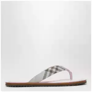 Burberry Pink Pavilion sandals with Check pattern