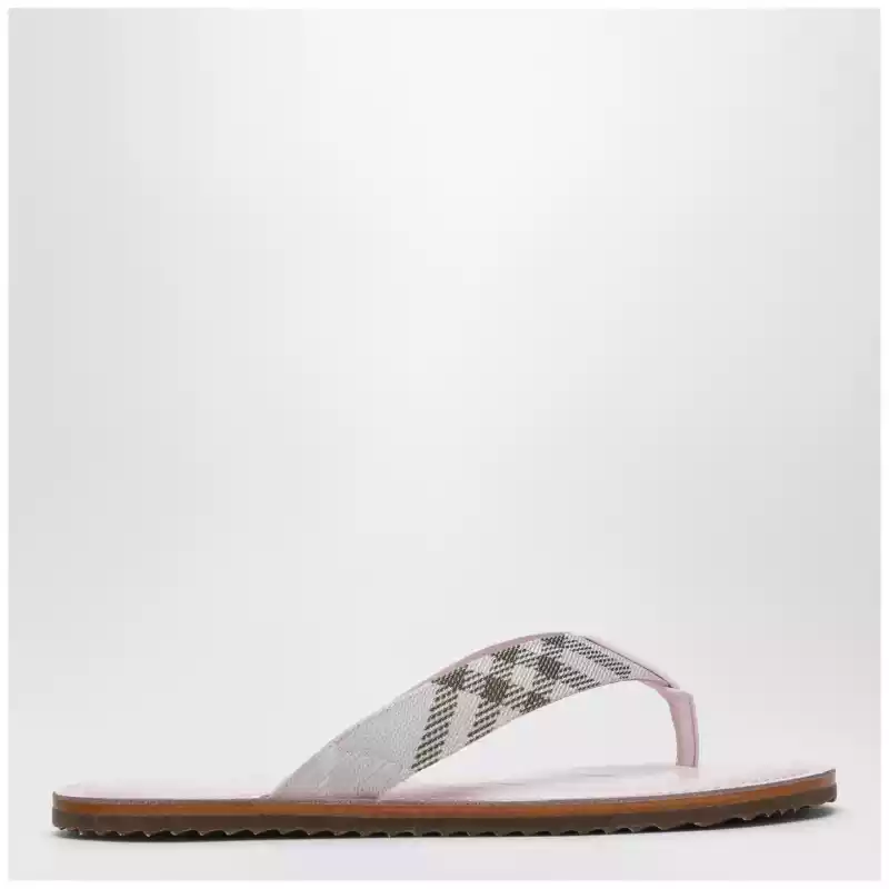 Burberry Pink Pavilion sandals with Check pattern