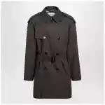 Burberry Leadenham mid-length gabardine trench coat in brown