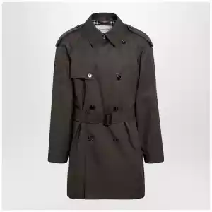 Burberry Leadenham mid-length gabardine trench coat in brown