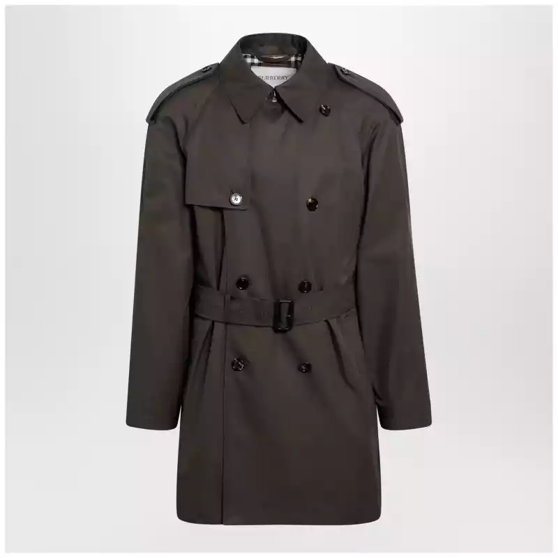 8127022131036_T_BURBE-C5958.x Burberry Leadenham mid-length gabardine trench coat in brown
