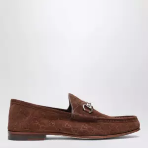GUCCI Horsebit 1953 brown suede loafer