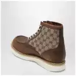 GUCCI Laced ankle boot with GG insert