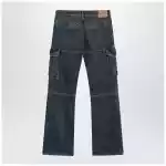 Balenciaga Blue Cargo Regular jeans with a faded effect