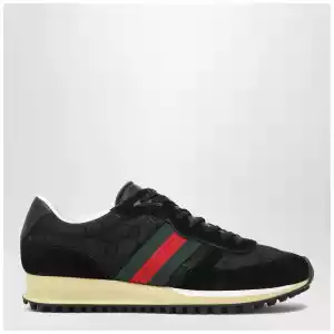 GUCCI Sneakers Re-Motion in black GG fabric