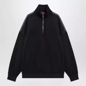GUCCI Navy blue sweatshirt in technical jersey