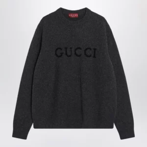 GUCCI Gray wool and cashmere sweater