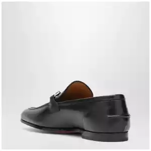 GUCCI Black moccasin with buckle