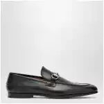 GUCCI Black moccasin with buckle