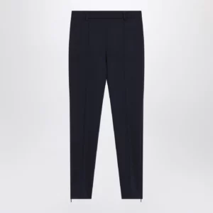 GUCCI Slim blue wool trousers