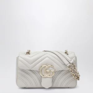 GUCCI Small white GG Marmont shoulder bag