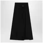 Balenciaga Draped black skirt in crêpe