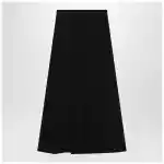 Balenciaga Draped black skirt in crêpe