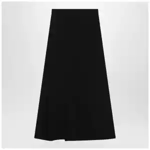 Balenciaga Draped black skirt in crêpe