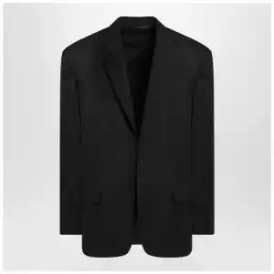 Balenciaga Single-breasted jacket black in wool