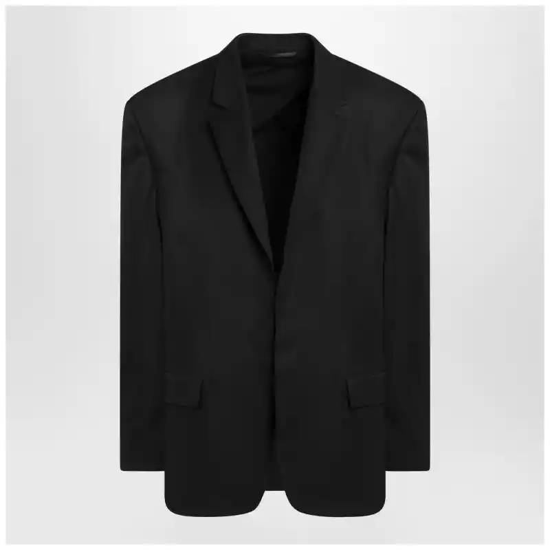 Balenciaga Single-breasted jacket black in wool