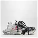 Balenciaga 3XL Split Logo Sneakers in light yellow/red/navy