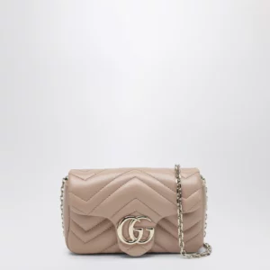 GUCCI Mini GG Marmont shoulder bag in pale pink