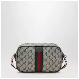 GUCCI Small Ophidia camera bag in beige GG canvas