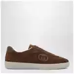 GUCCI Brown suede G75 Sneakers