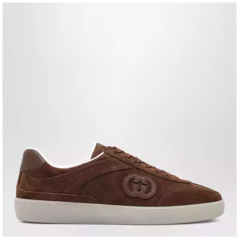 GUCCI Brown suede G75 Sneakers