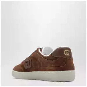 GUCCI Brown suede G75 Sneakers