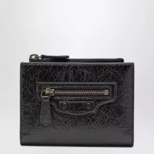 Balenciaga Le City bi-fold lambskin wallet in black