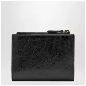 Balenciaga Le City bi-fold lambskin wallet in black