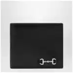 GUCCI Black bi-fold wallet with Horsebit