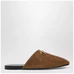 GUCCI Men’s brown Sabot with buckle