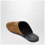 GUCCI Men’s brown Sabot with buckle
