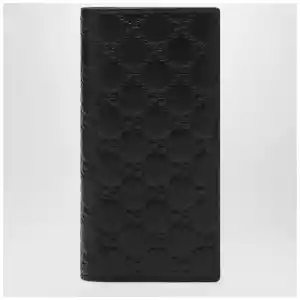 GUCCI Black GG Emblem long wallet