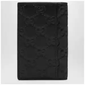 GUCCI Black GG Emblem vertical card holder