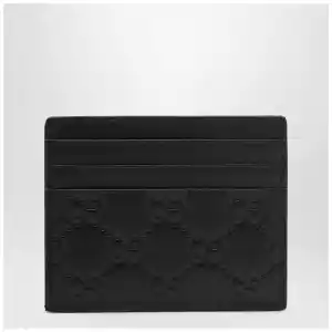 GUCCI Black GG Emblem card holder