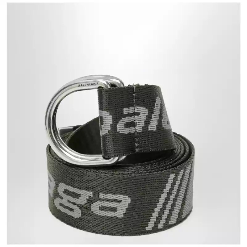 Balenciaga D-ring belt with loop sports icon motif